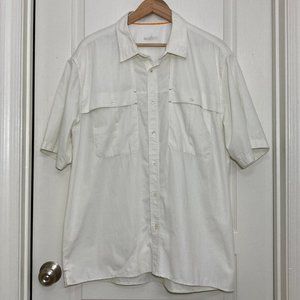 Orvis | Men's White Short Sleeve Vent Button Down Shirt - Outdoor | 2XL?.